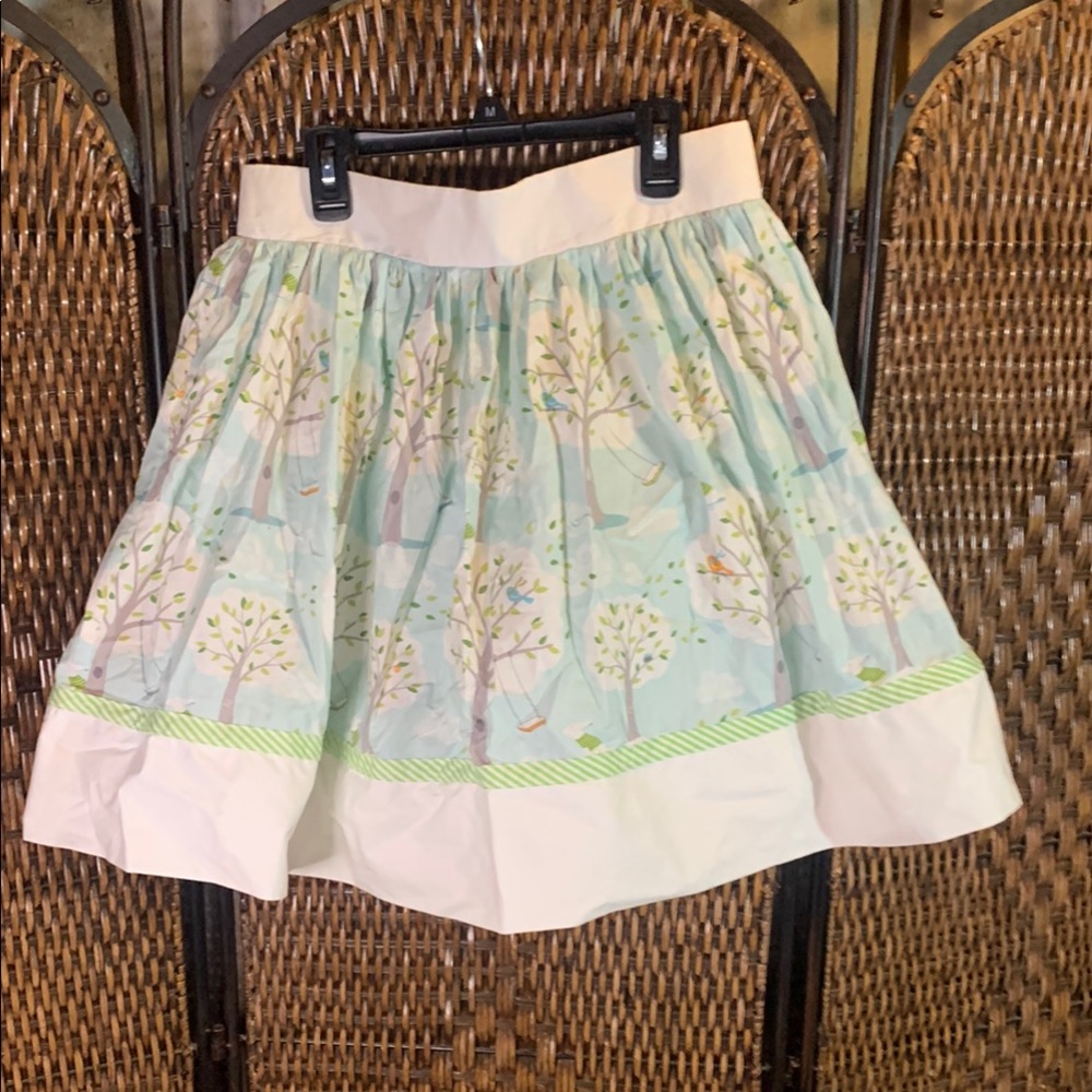 Kitten D’Amour Nylon Crinoline-Lined Print Skirt Size 12